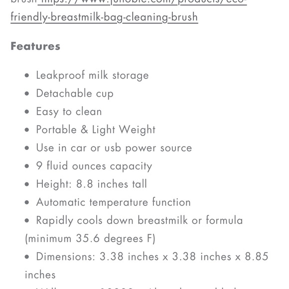 Junobie portable breast milk cooling cup - Picture 4 of 5